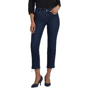 Nydj Womens  Marilyn Blacken Blue Ankle Crop Jean